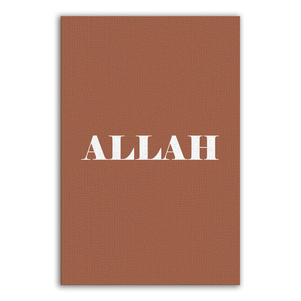 ALLAH - Minimaliste Brun
