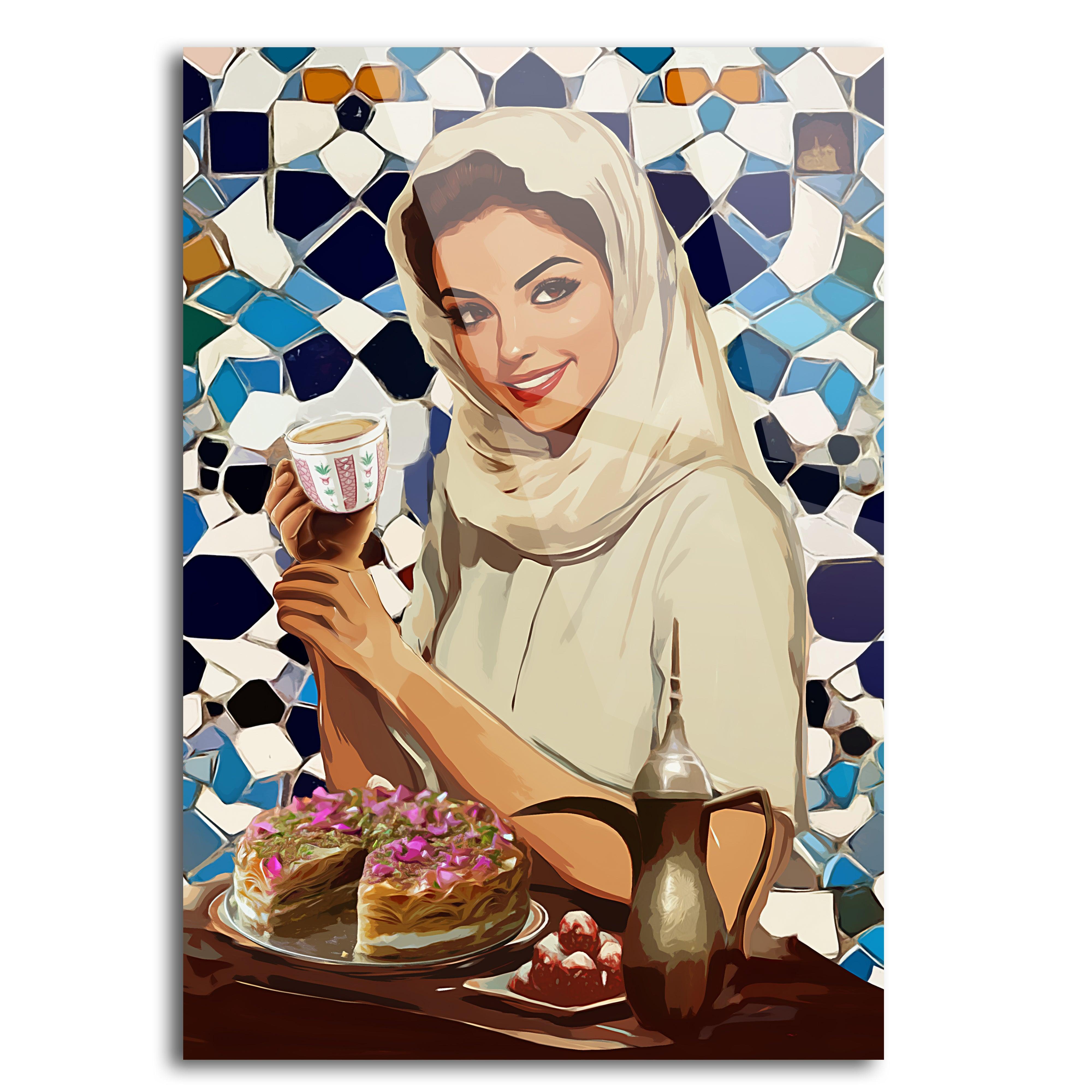 Baklava, vintage advertising poster