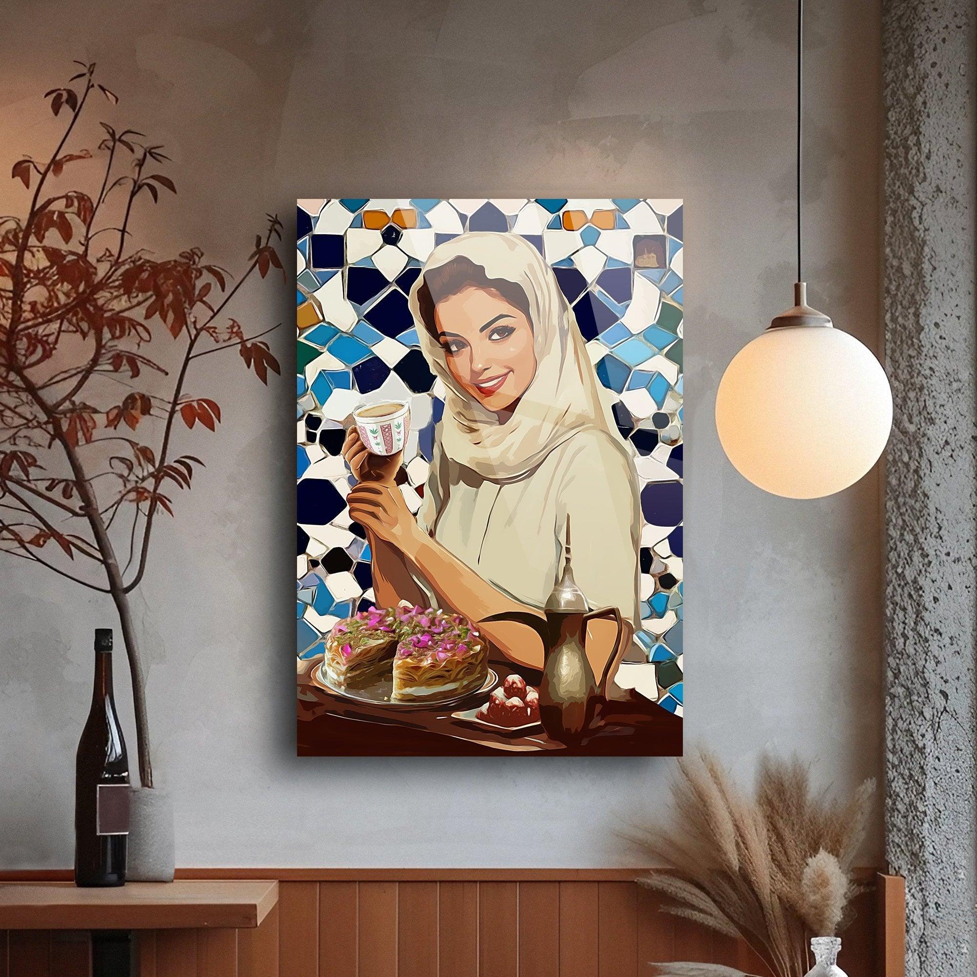 Baklava, vintage advertising poster