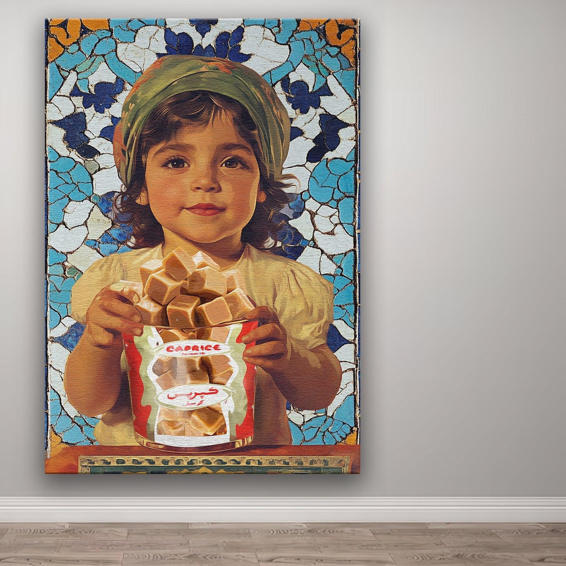 Caprice, vintage advertising poster V2