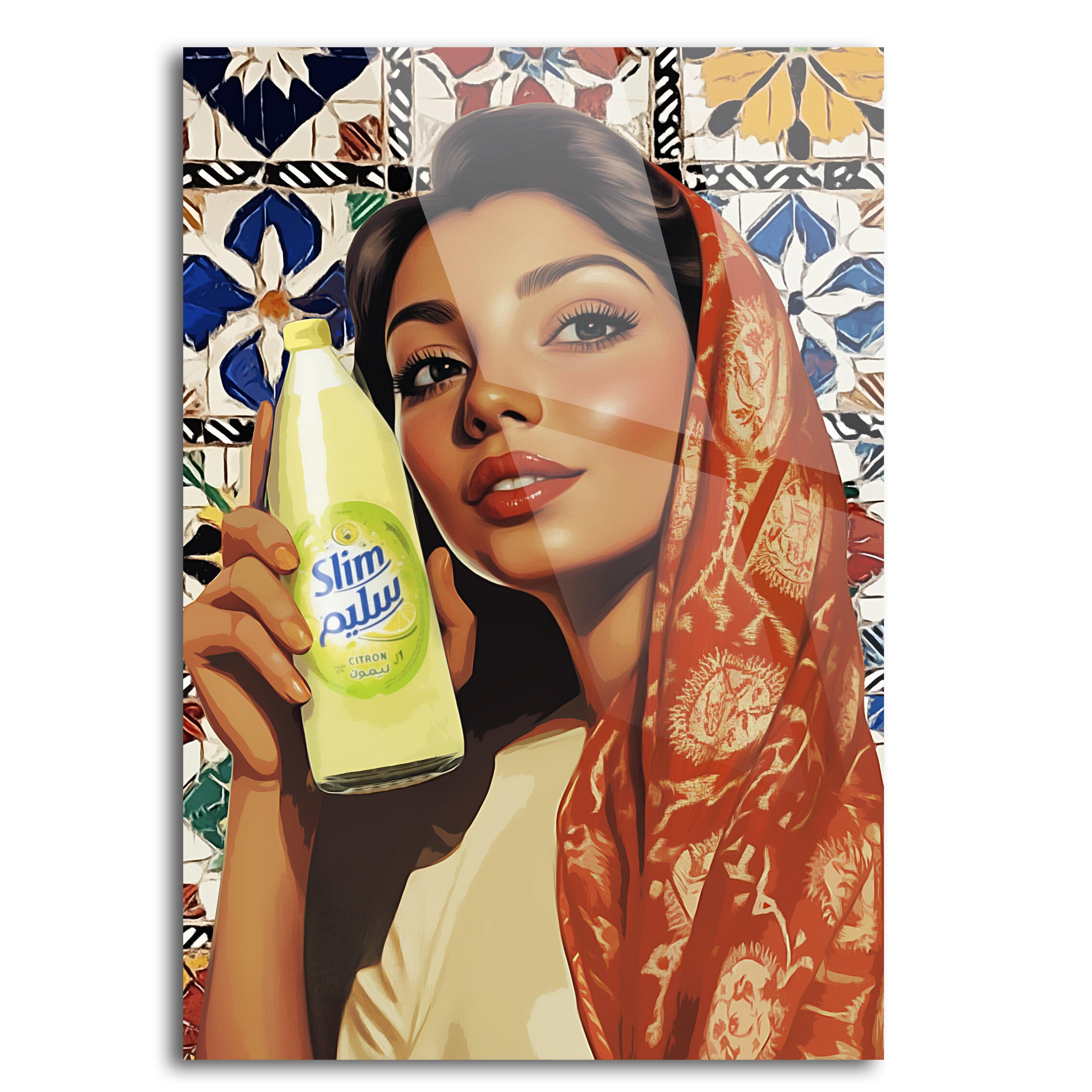 Slim, vintage advertising poster