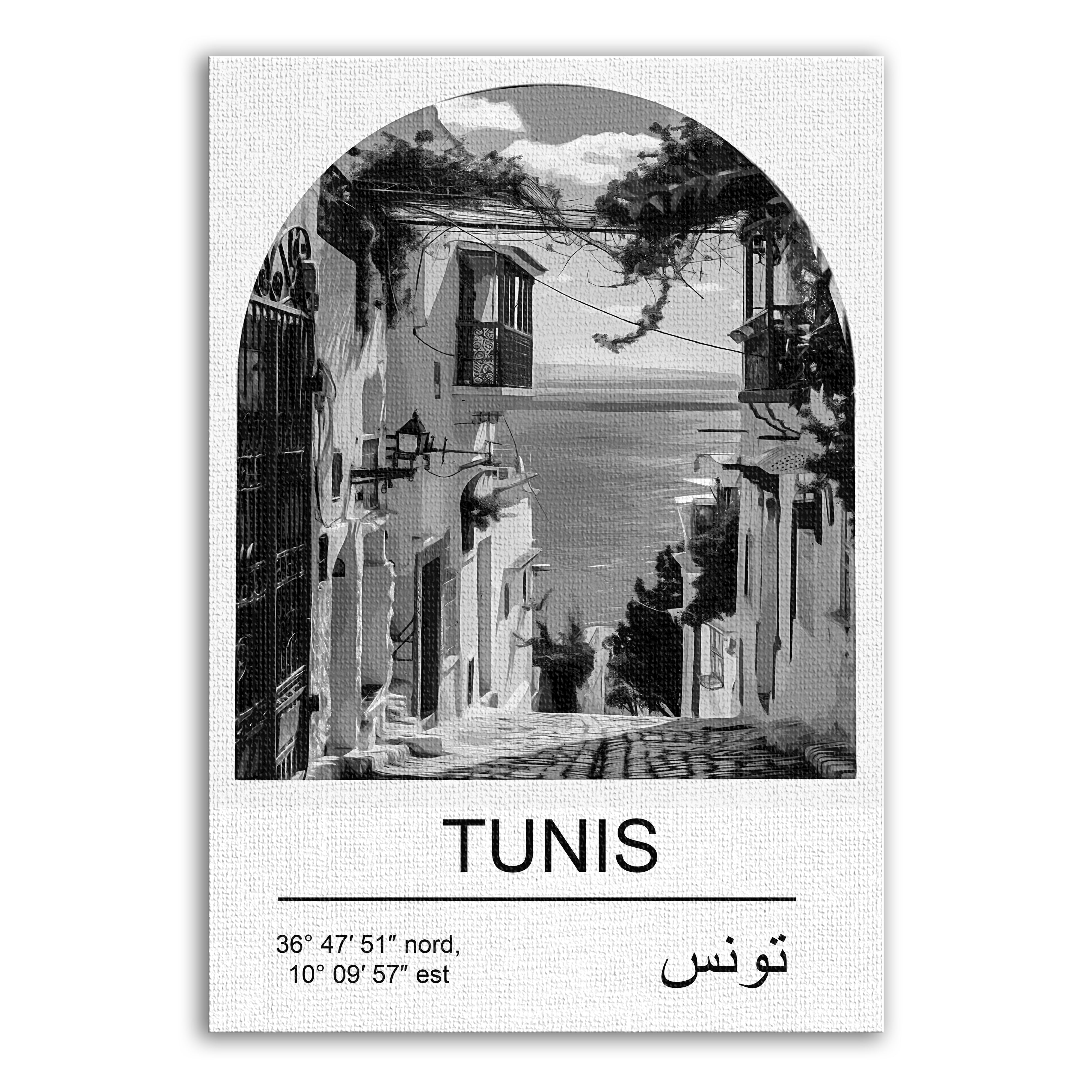 Tunis Noir et Blanc